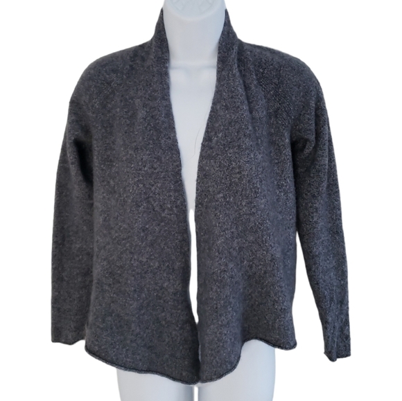 APT. 9 Cashmere Open Cardigan Organic City Luxury Winter Office Sweater Women's - Picture 2 of 7